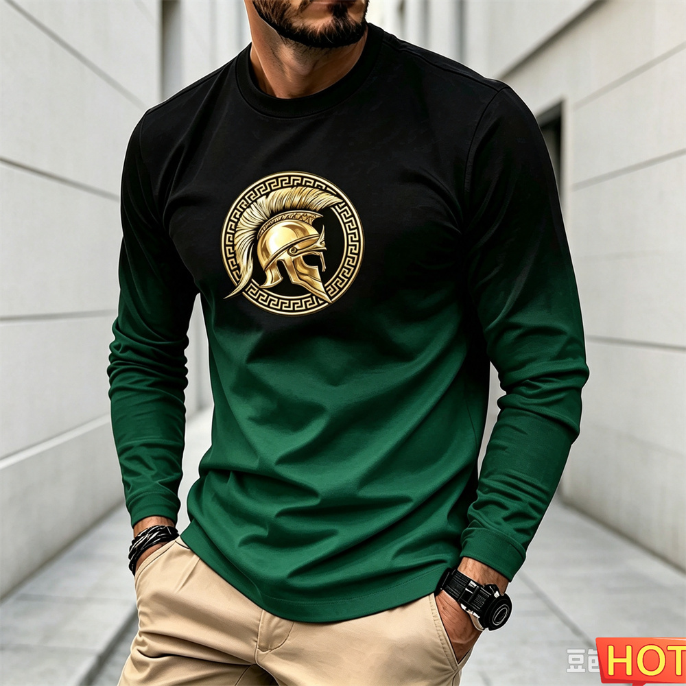 Winter Sun Clothing - Camiseta masculina de outono e inverno