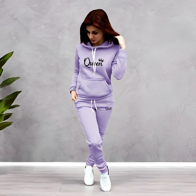 Winter Clothing For Women - Conjunto de Agasalho Feminino com Estampa