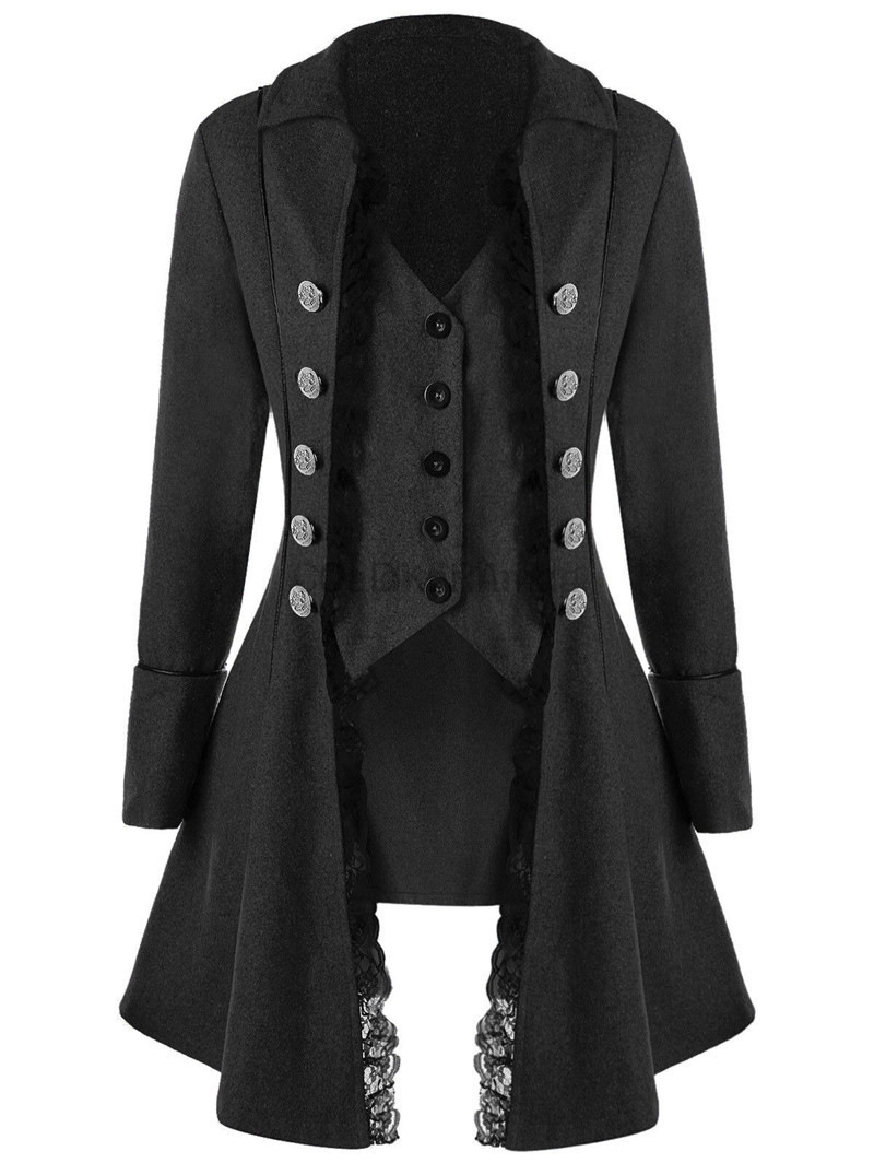 Winter Clothing For Women - Jaqueta feminina de inverno gótico steampunk