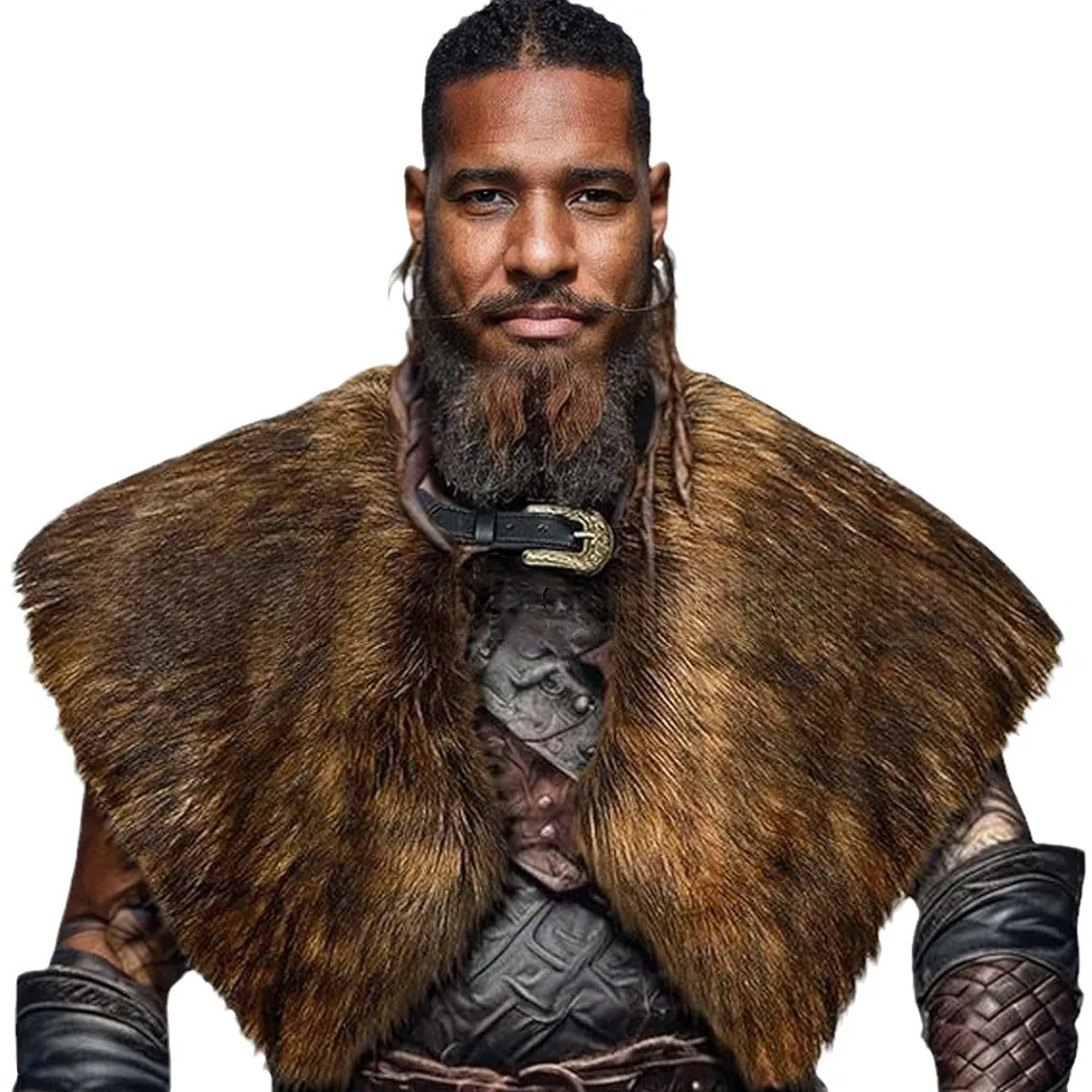 Winter Clothing For Women - Capa de Guerreiro Medieval com Gola