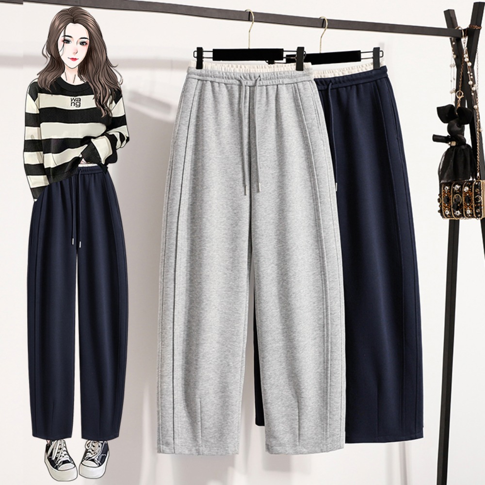 Winter Clothing Youtube - Casual cintura alta emendado tubo reto