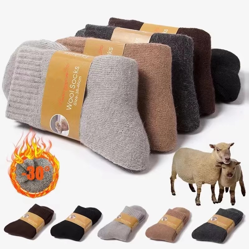 Thermal Sock Merino - 4 pares/lote inverno masculino super grosso