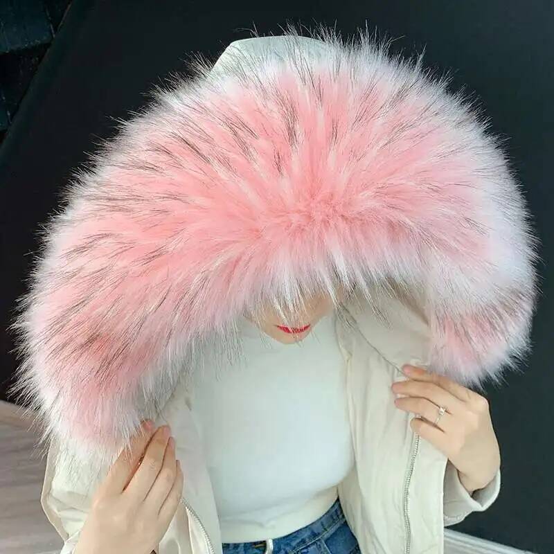 Winter Clothing Online - Gola de pele sintética destacável extra
