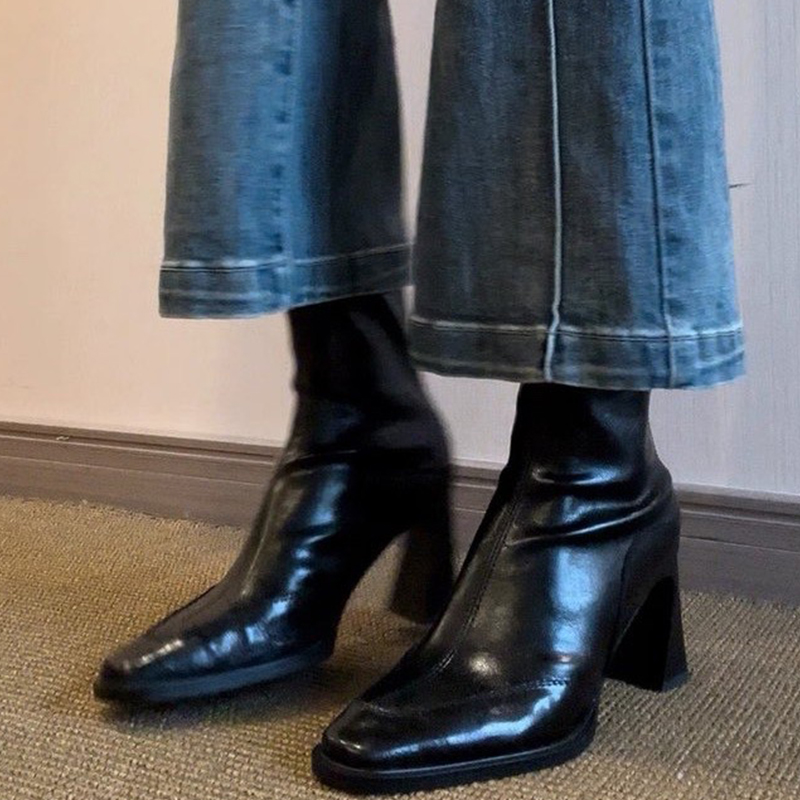 Winter Clothing For Women - Botas de tornozelo femininas de salto