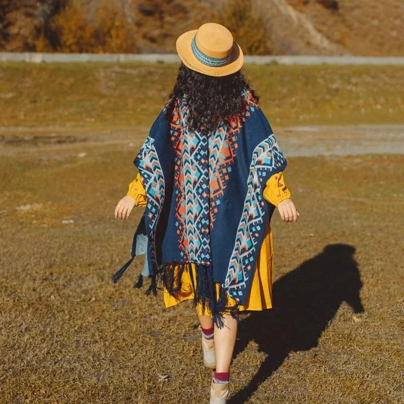 2026 mulheres de malha poncho  - Winter Clothing Youtube avaliação e preço