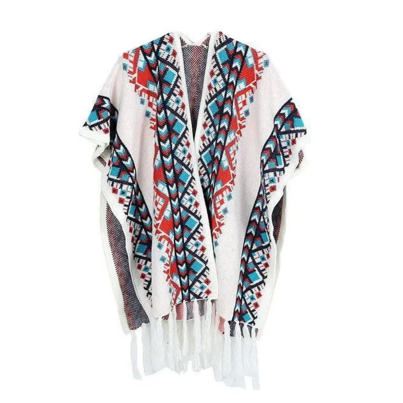 2026 mulheres de malha poncho  - Winter Clothing Youtube avaliação e preço