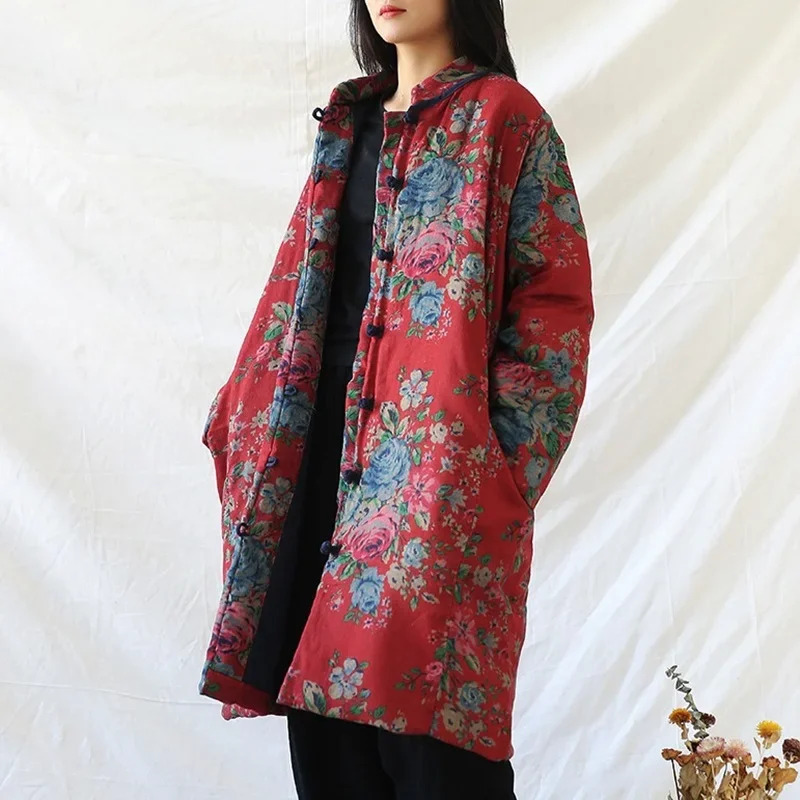 Estilo chinês roupas de algodã - Winter Clothing For Women avaliação e preço
