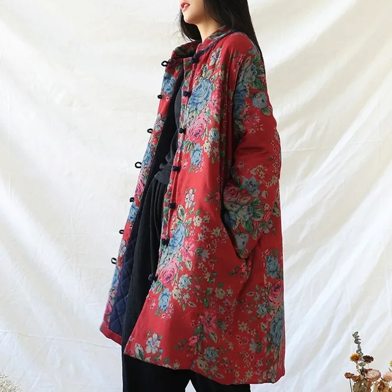 Estilo chinês roupas de algodã - Winter Clothing For Women avaliação e preço