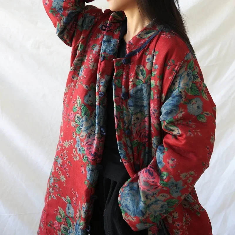 Estilo chinês roupas de algodã - Winter Clothing For Women avaliação e preço