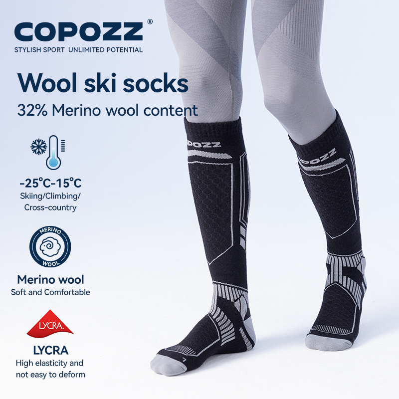 Copozz meias de esqui de inver - Thermal Sock Merino avaliação e preço