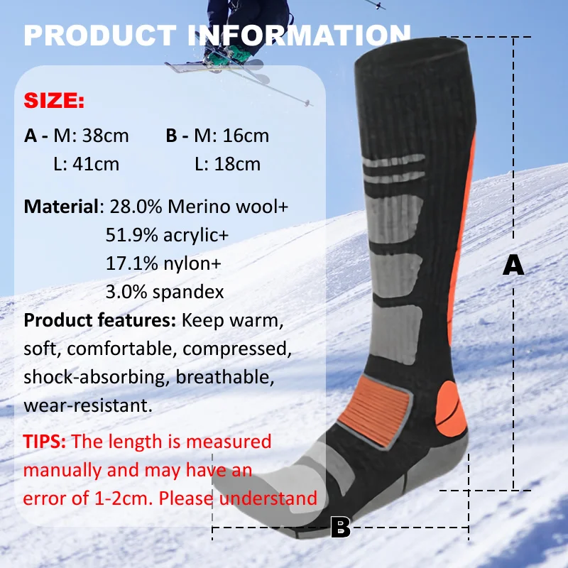 1 par de meias de esqui de lã  - Thermal Sock Merino avaliação e preço