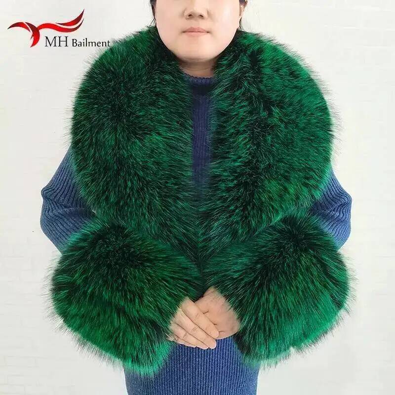 Grande feminino falso cachecol - Winter Clothing Online avaliação e preço