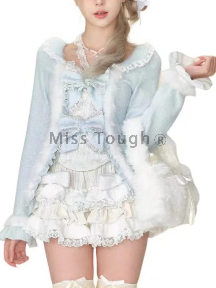Japonês doce lolita 3 peça con - Winter Clothing For Women avaliação e preço