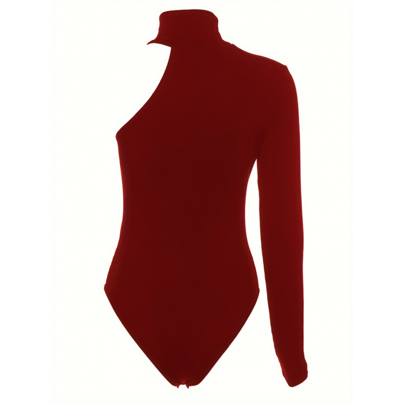 Body de Malha Canelada Assimét - Winter Clothing For Women avaliação e preço
