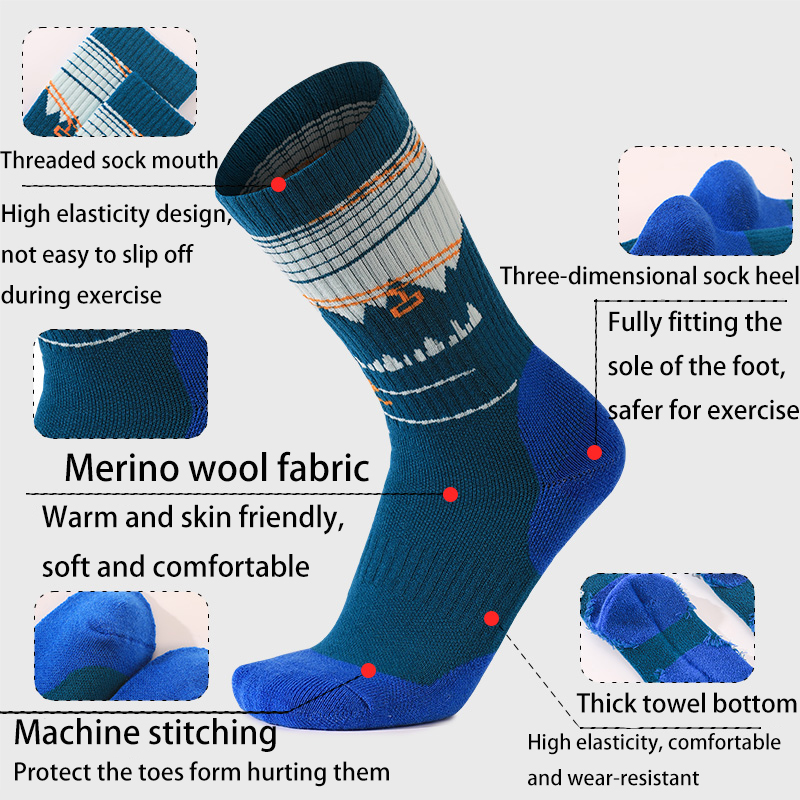 1 Par de Meias de Esqui em Lã  - Thermal Sock Merino avaliação e preço