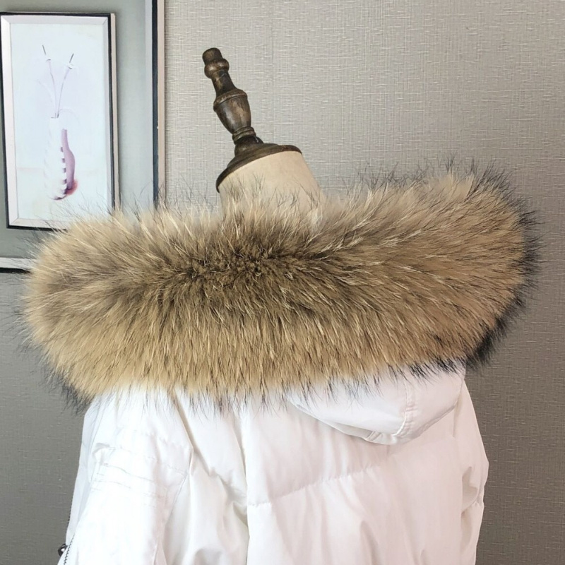 Gola de pele real para casaco  - Winter Clothing Online avaliação e preço