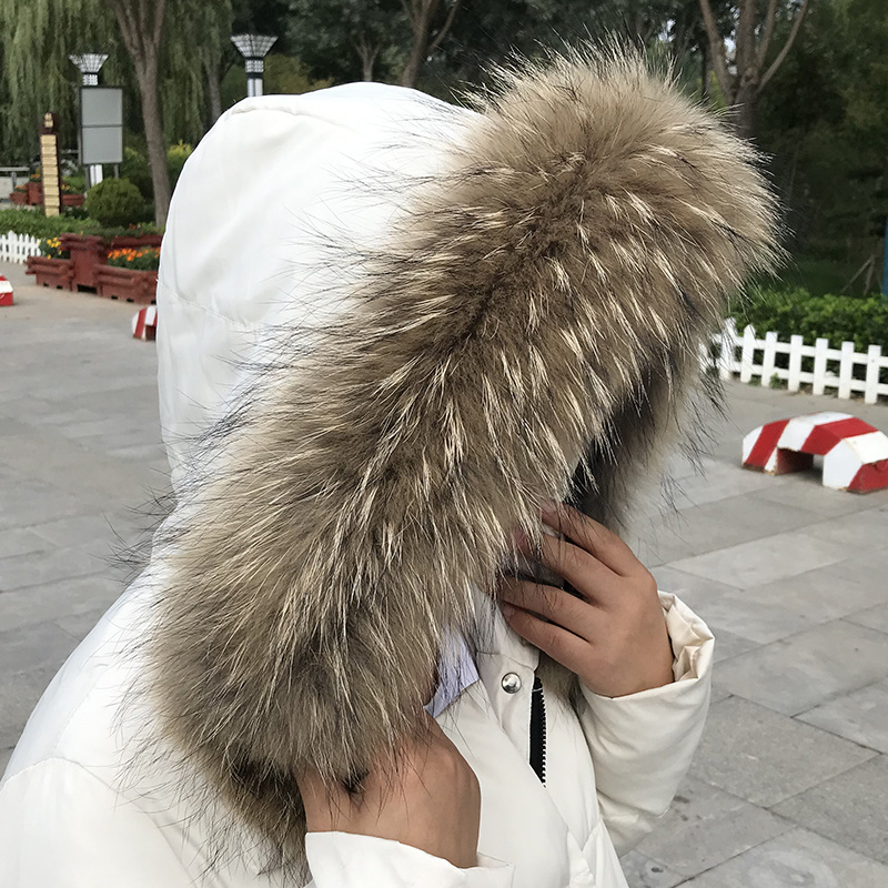 Gola de pele real para casaco  - Winter Clothing Online avaliação e preço