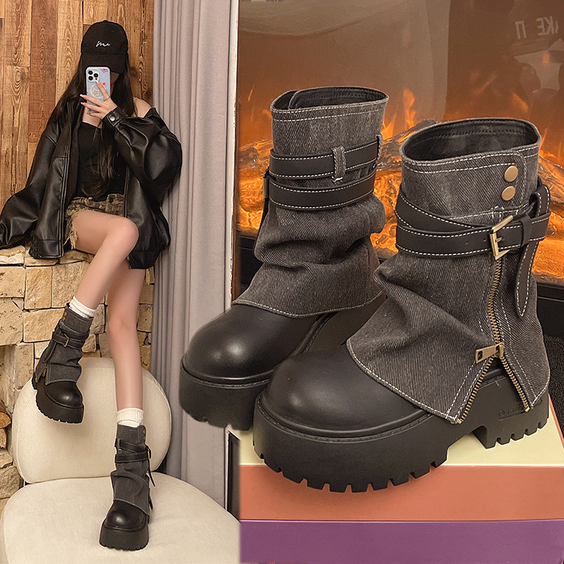 Botas de Cano Curto Femininas  - Winter Clothing For Women avaliação e preço