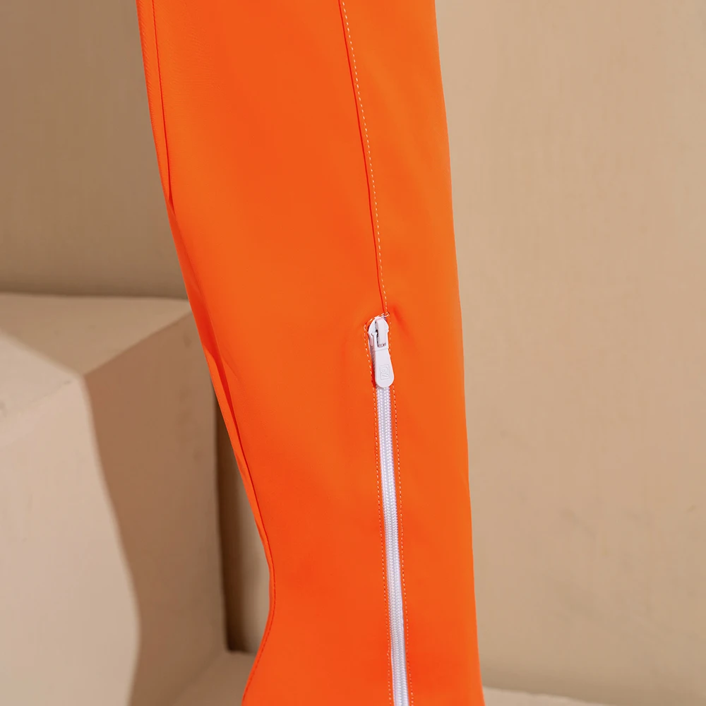 Novo inverno glamour laranja a - Winter Clothing For Women avaliação e preço