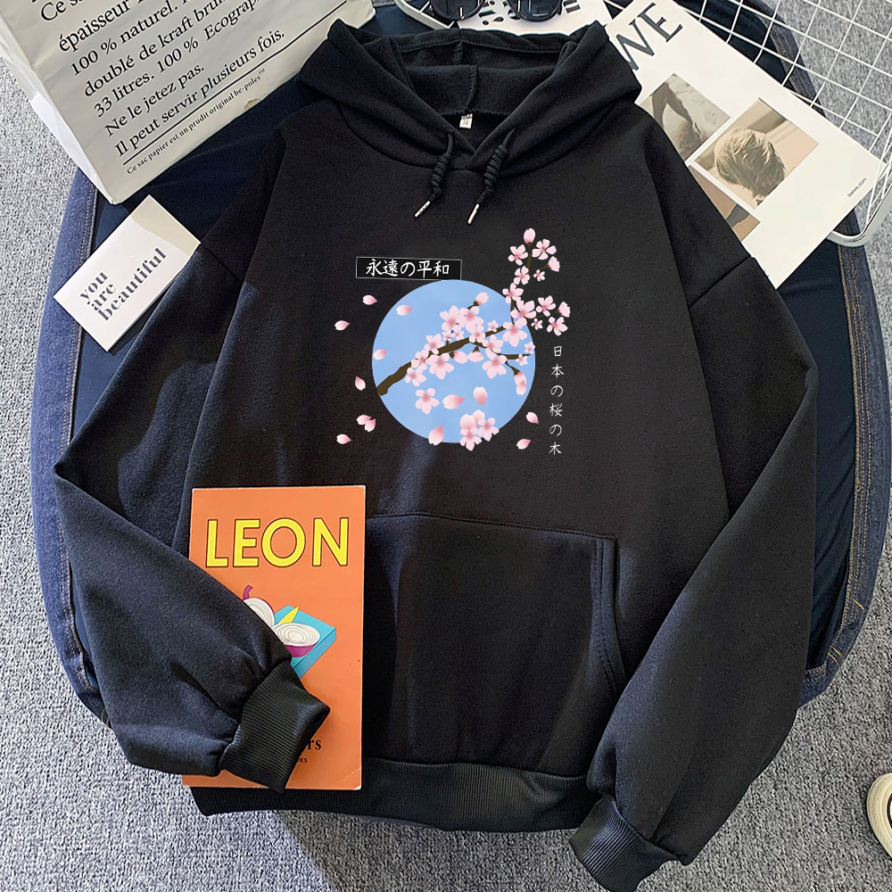 Moletom japonês Sakura com cap - Winter Clothing Yellowknife avaliação e preço