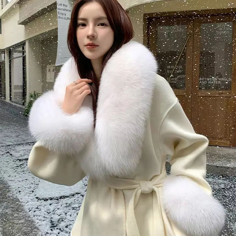2025 gola de pele de raposa re - Winter Clothing Online avaliação e preço