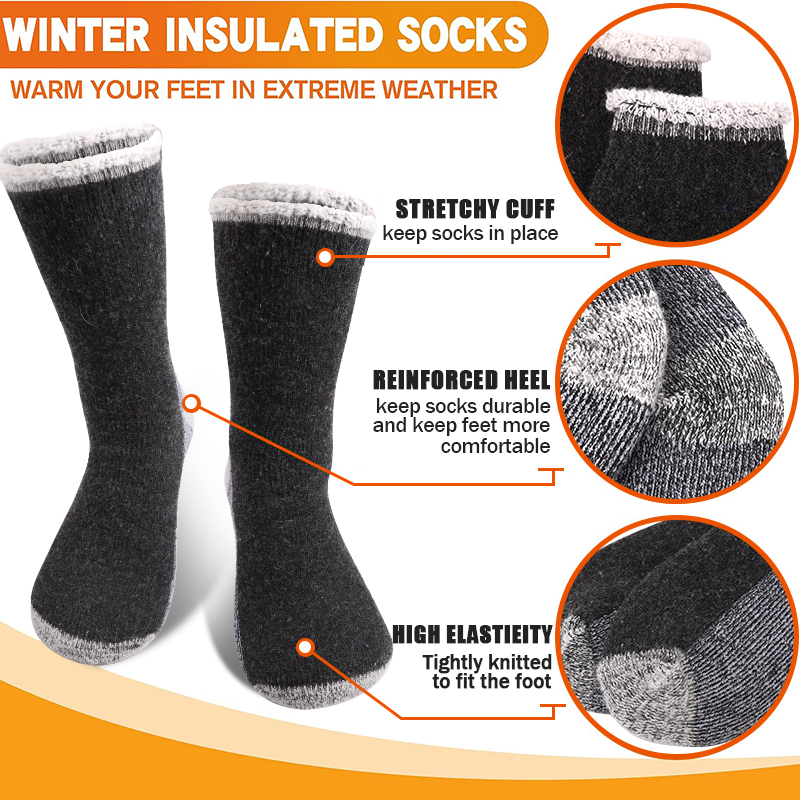 1 par de meias masculinas de l - Thermal Sock Merino avaliação e preço